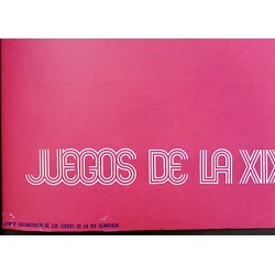 Mexico 1968 Olympics Juegos de la 19 Olimpiada original poster - illustraction Gallery