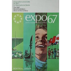 Expo 67 Montreal Family original set of 4 posters - Illustraction Gallery