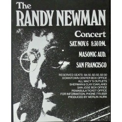 Randy Newman: San Francisco 1976 (Handbill)