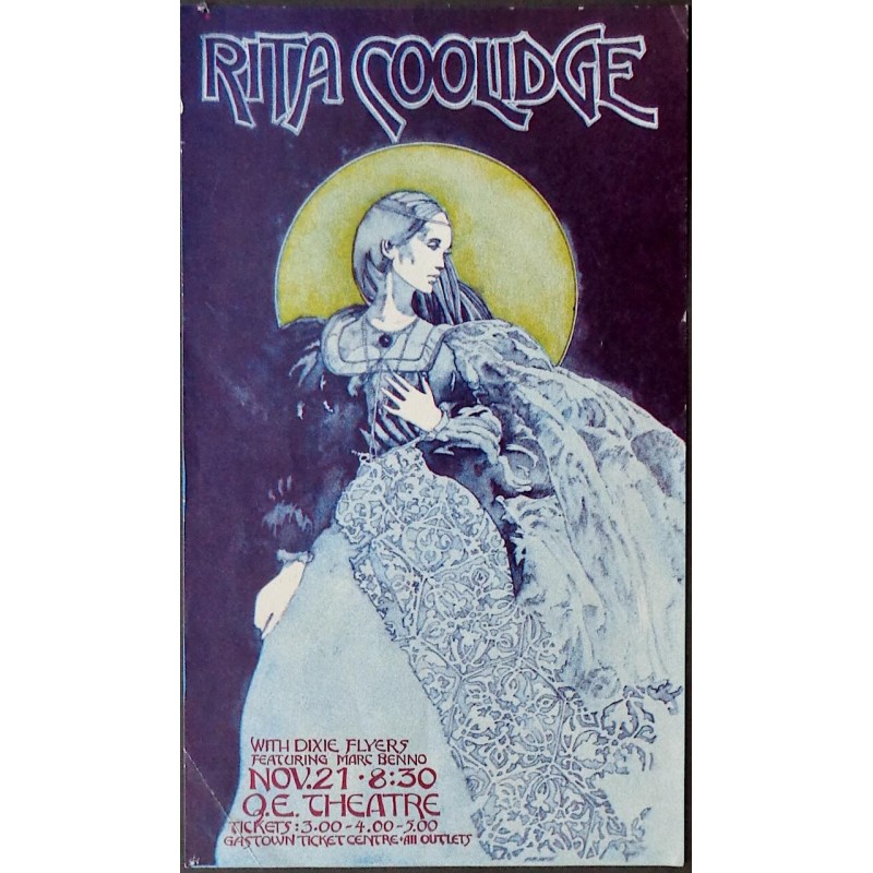 Rita Coolidge: Vancouver 1973 (Handbill)