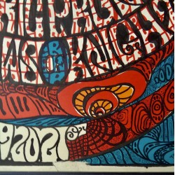Jefferson Airplane and Buffalo Springfield 1967 Minneapolis concert poster - illustraction Gallery