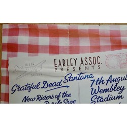 The Grateful Dead and Santana original 1976 London concert poster - illustraction Gallery