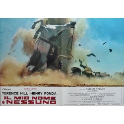 My Name Is Nobody (il mio nome e nessuno) Italian fotobusta movie poster  - illustraction Gallery