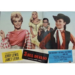 3 on A Couch Italian fotobusta movie poster - illustraction Gallery