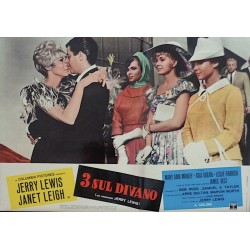 3 on A Couch Italian fotobusta movie poster - illustraction Gallery