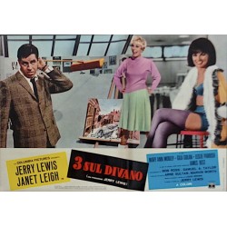 3 on A Couch Italian fotobusta movie poster - illustraction Gallery