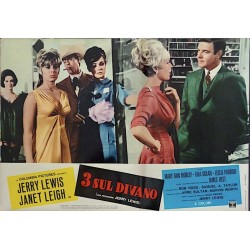 3 on A Couch Italian fotobusta movie poster - illustraction Gallery