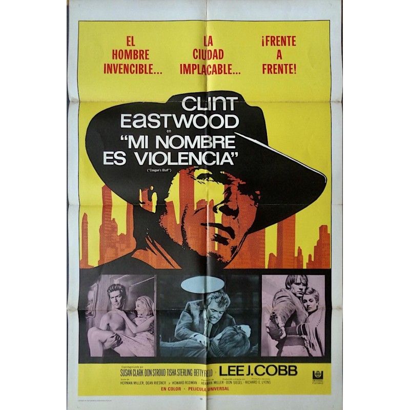 Coogan's Bluff US Spanish one shee tmovie poster - illustraction Gallery
