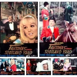 Fantomas contre Scotland Yard complete Italian fotobusta movie poster set - illustraction Gallery