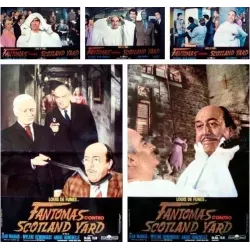 Fantomas contre Scotland Yard complete Italian fotobusta movie poster set - illustraction Gallery