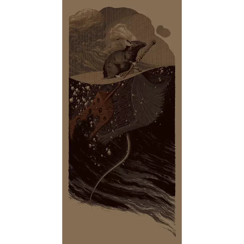Ratatouille Remy Adrift variant limited edition Mondo print by Aaron Horkey - illustraction Gallery