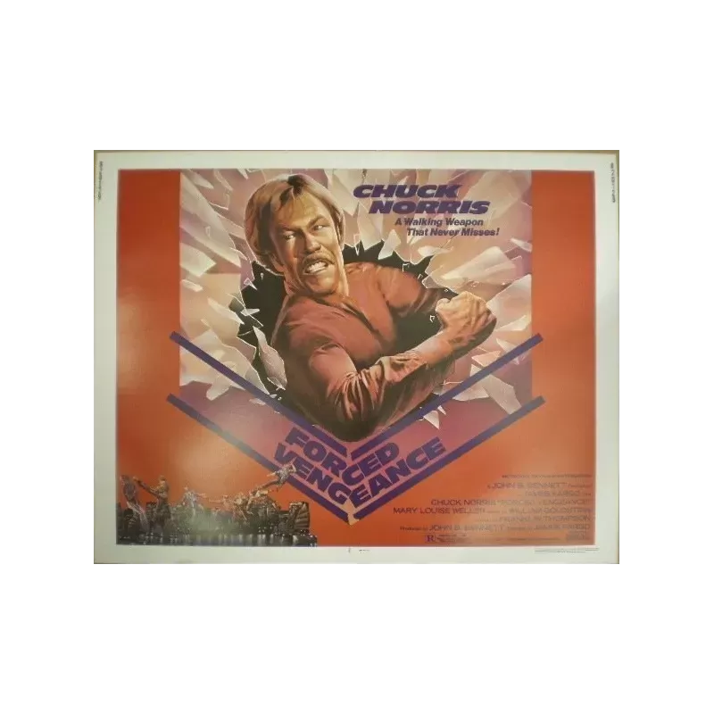 Forced Vengeance half sheet movie poster - illustraction Gallery