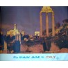Pan American Airways - Italy Rome 1965 vintage Airlines travel poster - Illustraction Gallery