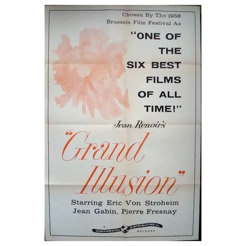 La grande illusion one sheet movie poster - illustraction Gallery