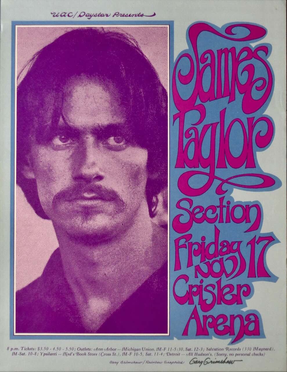 JAMES TAYLOR: ANN ARBOR 1972