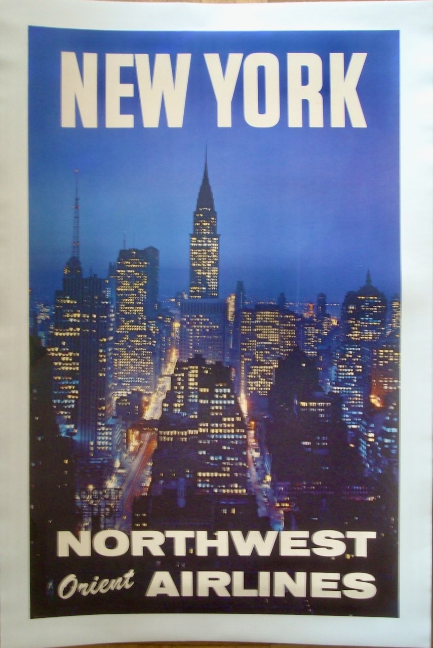 NORTHWEST ORIENT AIRLINES NEW YORK (1958 - LB)